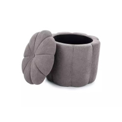 Pufa Tup z pojemnikiem szary tap.254 (40x45)