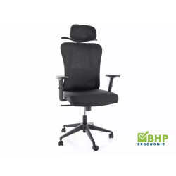 Fotel obrotowy Q-080M czarny (z wieszakiem)