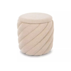 Pufa Pelaro z pojemnikiem beż tap.255 (41x42)