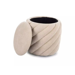 Pufa Pelaro z pojemnikiem beż tap.255 (41x42)