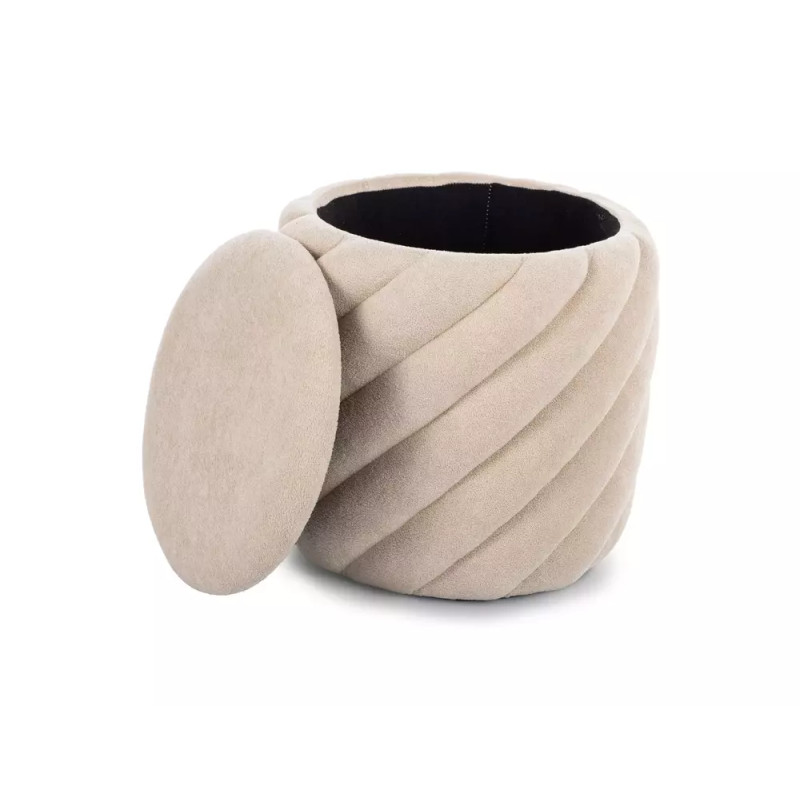 Pufa Pelaro z pojemnikiem beż tap.255 (41x42)