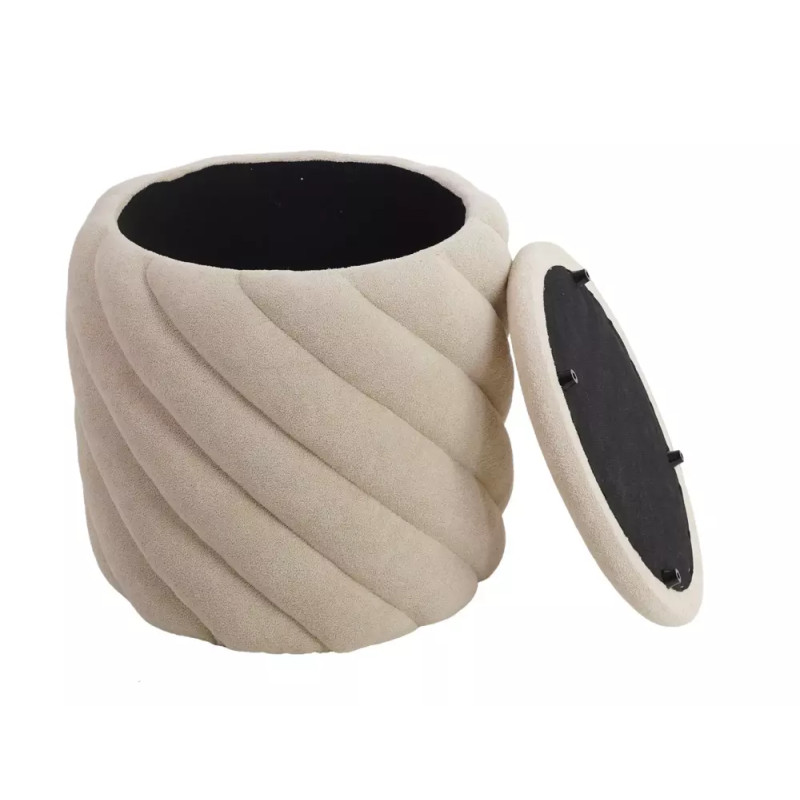 Pufa Pelaro z pojemnikiem beż tap.255 (41x42)