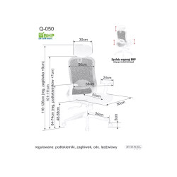 Fotel obrotowy Q-050 czarny