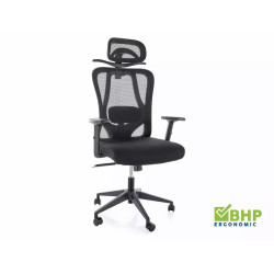 Fotel obrotowy Q-080 czarny (z wieszakiem)