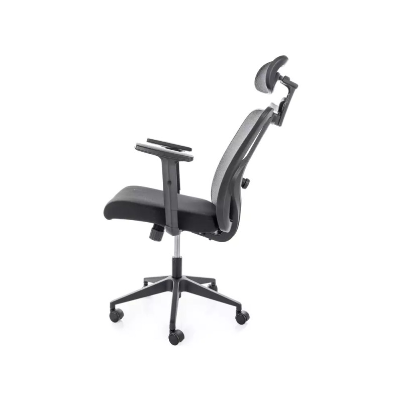 Fotel obrotowy Q-080 czarny (z wieszakiem)