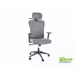 Fotel obrotowy Q-080M szary (z wieszakiem)