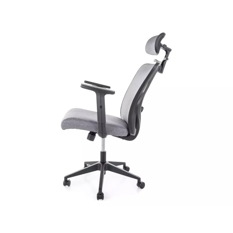 Fotel obrotowy Q-080M szary (z wieszakiem)