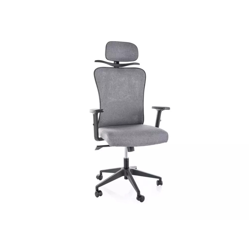 Fotel obrotowy Q-080M szary (z wieszakiem)