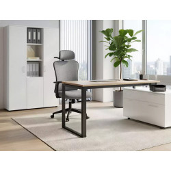 Fotel obrotowy Q-080M szary (z wieszakiem)