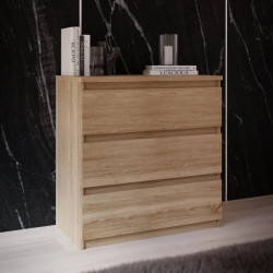 Komoda 3S Chelsea CHLK23-D30F Dąb Sonoma Meble Forte
