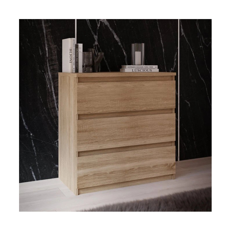 Komoda 3S Chelsea CHLK23-D30F Dąb Sonoma Meble Forte