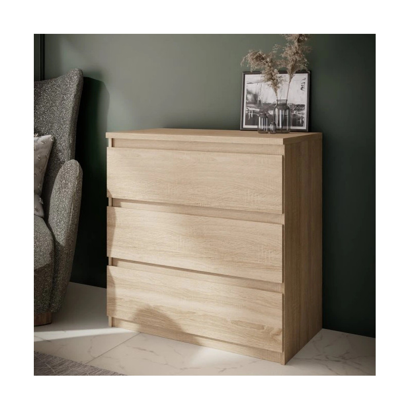 Komoda 3S Chelsea CHLK23-D30F Dąb Sonoma Meble Forte