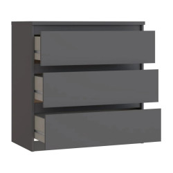 Komoda 3S Chelsea CHLK23-U27S Wolfram szary Meble Forte