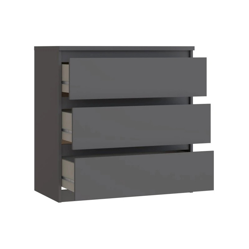 Komoda 3S Chelsea CHLK23-U27S Wolfram szary Meble Forte