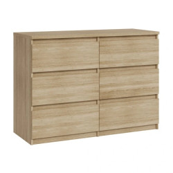 Komoda 6S Chelsea CHLK24-D30F Dąb Sonoma Meble Forte