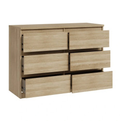 Komoda 6S Chelsea CHLK24-D30F Dąb Sonoma Meble Forte