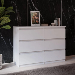 Komoda 6S Chelsea CHLK24-U42 Biały Meble Forte