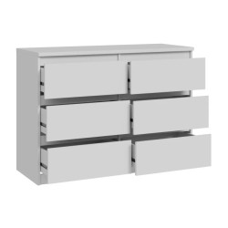 Komoda 6S Chelsea CHLK24-U42 Biały Meble Forte