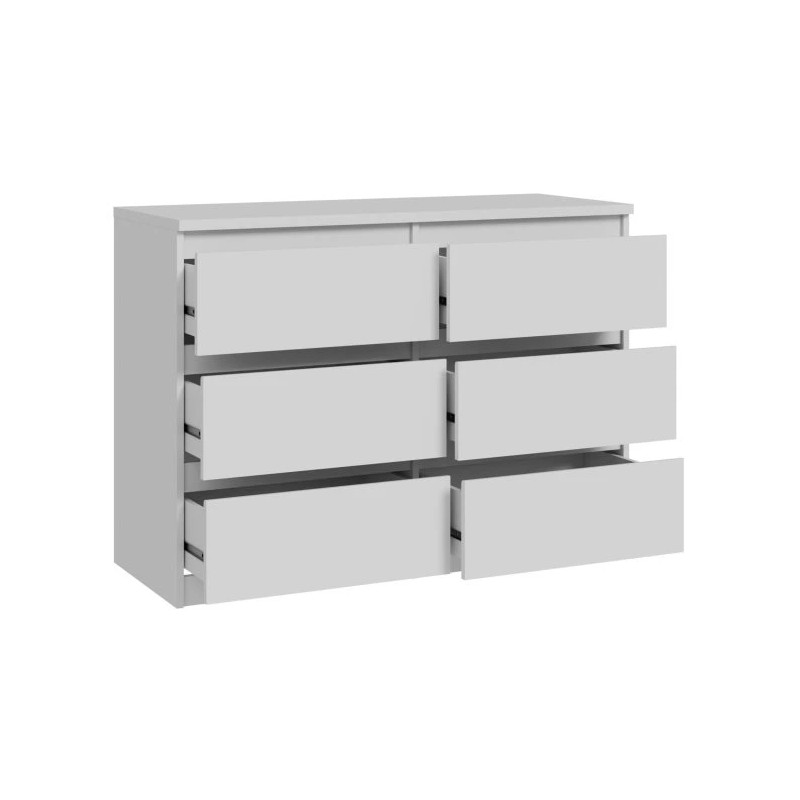 Komoda 6S Chelsea CHLK24-U42 Biały Meble Forte