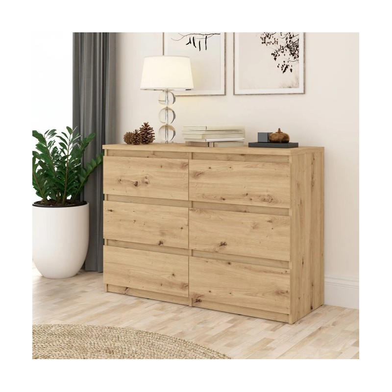 Komoda 6S Chelsea CHLK24-D78 Dąb Artisan Meble Forte