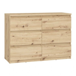 Komoda 6S Chelsea CHLK24-D78 Dąb Artisan Meble Forte