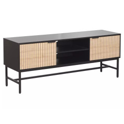 Szafka Rtv Mago RTV1 dąb/czarny mat (60x40x150)