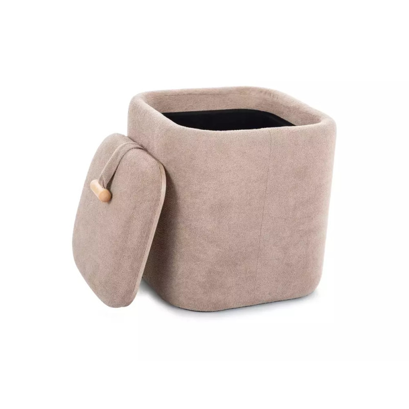 Pufa Nap z pojemnikiem ciemny beż tap.253 (42x37)