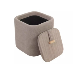 Pufa Nap z pojemnikiem ciemny beż tap.253 (42x37)