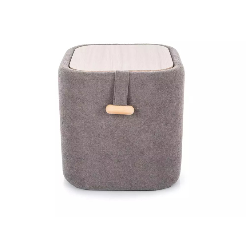 Pufa Nap z pojemnikiem szary tap.254 (42x37)