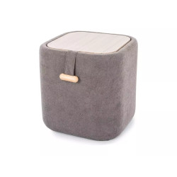 Pufa Nap z pojemnikiem szary tap.254 (42x37)
