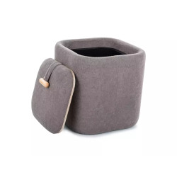 Pufa Nap z pojemnikiem szary tap.254 (42x37)