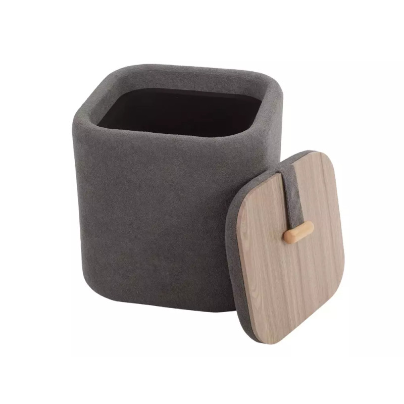 Pufa Nap z pojemnikiem szary tap.254 (42x37)