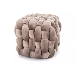 Pufa Faris Velvet ciemny beż tap.251 (41x45)