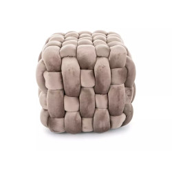 Pufa Faris Velvet ciemny beż tap.251 (41x45)