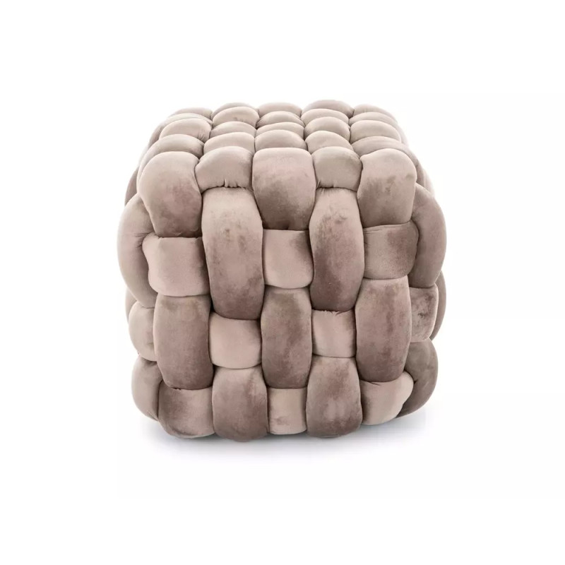 Pufa Faris Velvet ciemny beż tap.251 (41x45)
