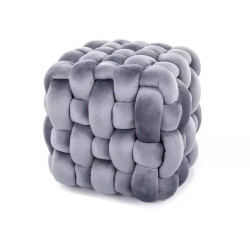 Pufa Faris Velvet szary tap.252 (41x45)