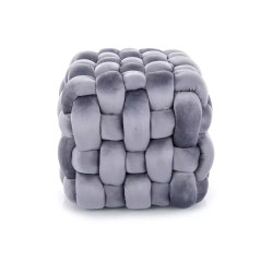Pufa Faris Velvet szary tap.252 (41x45)