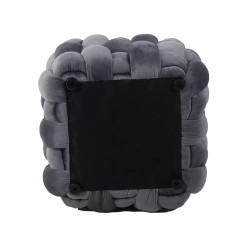 Pufa Faris Velvet szary tap.252 (41x45)