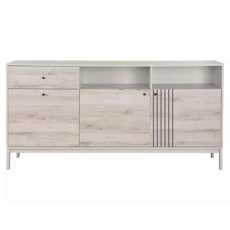 Komoda Frost K1 off white/dąb alpejski (90x40x180)