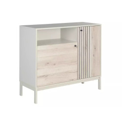 Komoda Frost K2 off white/dąb alpejski (90x40x100)