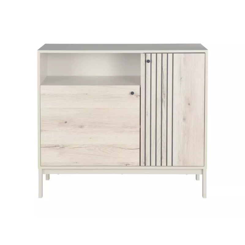Komoda Frost K2 off white/dąb alpejski (90x40x100)