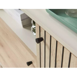 Komoda Frost K2 off white/dąb alpejski (90x40x100)