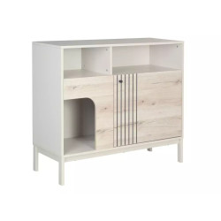 Komoda Frost K3 off white/dąb alpejski (90x40x100)