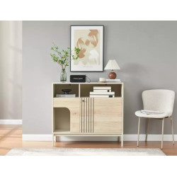 Komoda Frost K3 off white/dąb alpejski (90x40x100)