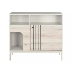 Komoda Frost K3 off white/dąb alpejski (90x40x100)