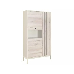 Regał Frost R1 off white/dąb alpejski (191x40x100)