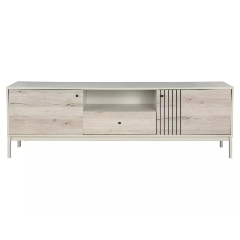 Szafka Rtv Frost RTV1 off white/dąb alpejski (58x40x180)