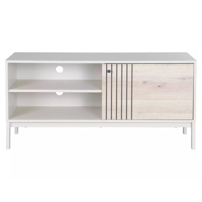 Szafka Rtv Frost RTV2 off white/dąb alpejski (58x40x120)