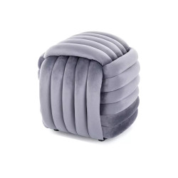 Pufa Bruni Velvet szary tap.252 (42x45)