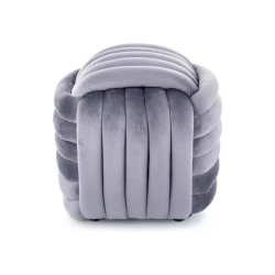 Pufa Bruni Velvet szary tap.252 (42x45)